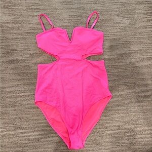 Aerie Bright Pink One-Piece Swimsuit